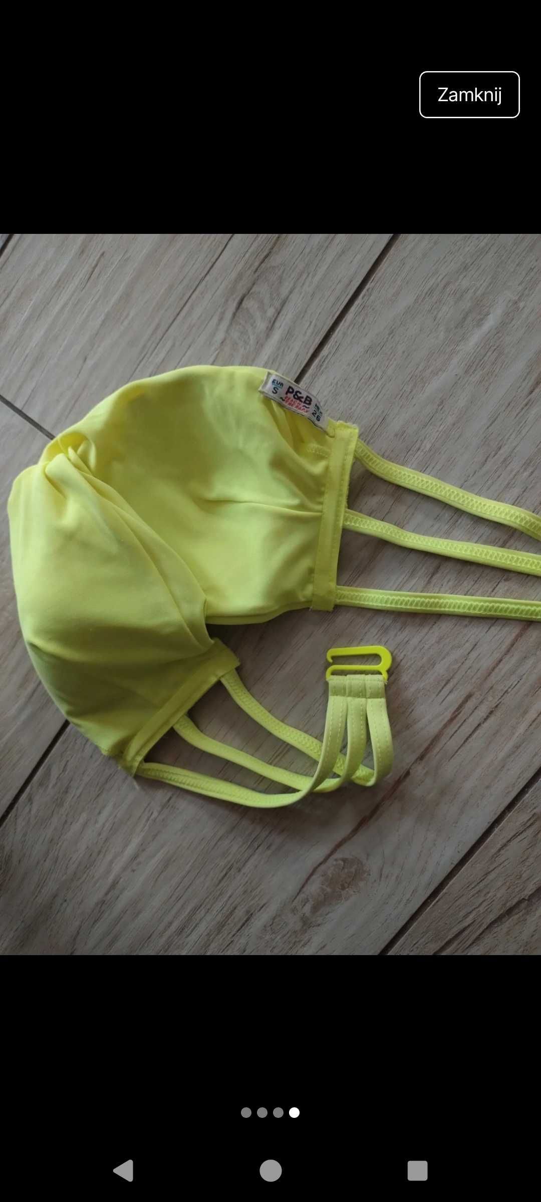 Strój kąpielowy neonowy S Pull&Bear 2 pary majtek