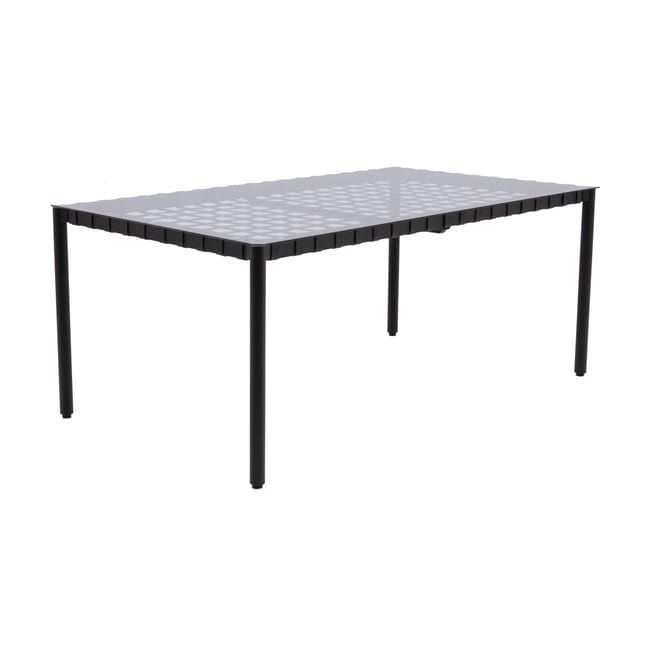 Stół ogrodowy Victoria 180x100 cm stal szkło Naterial