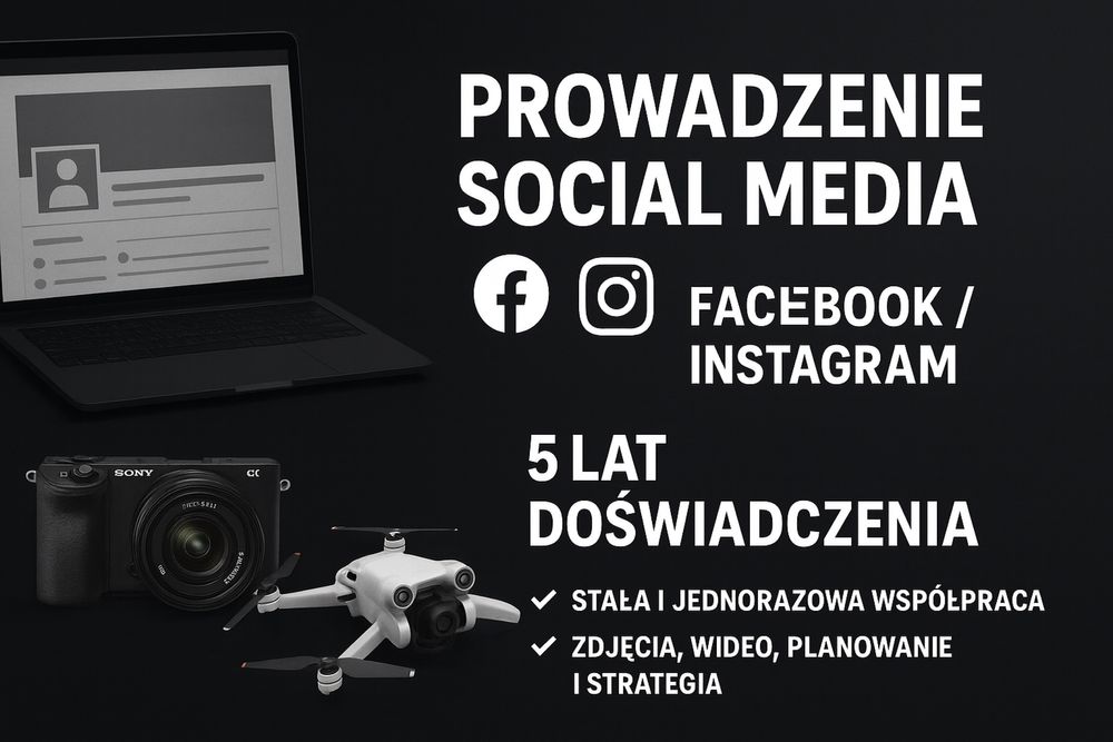 Oferta prowadzenia social media – Facebook / Instagram