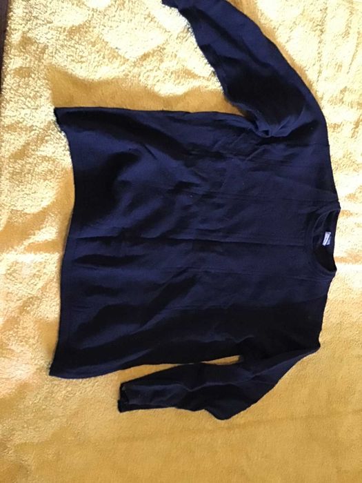 camisola quente azul tamanho 12