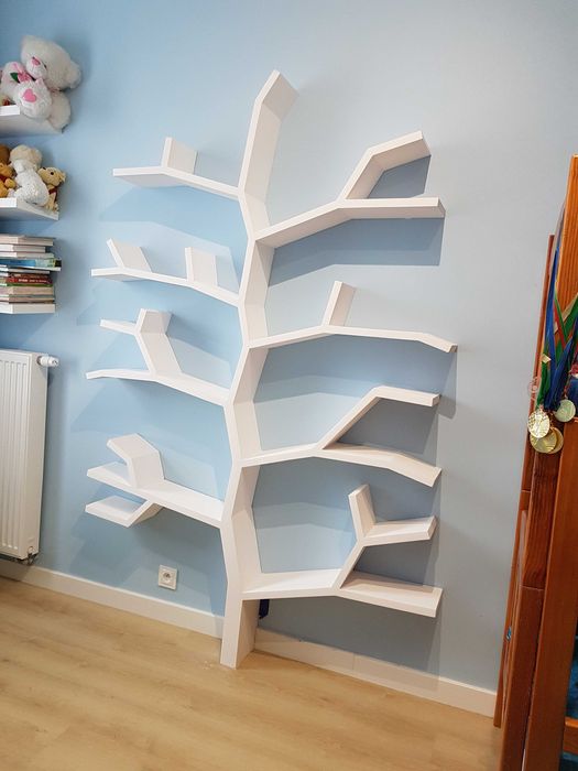 Półka drzewo regał 125x210x18cm