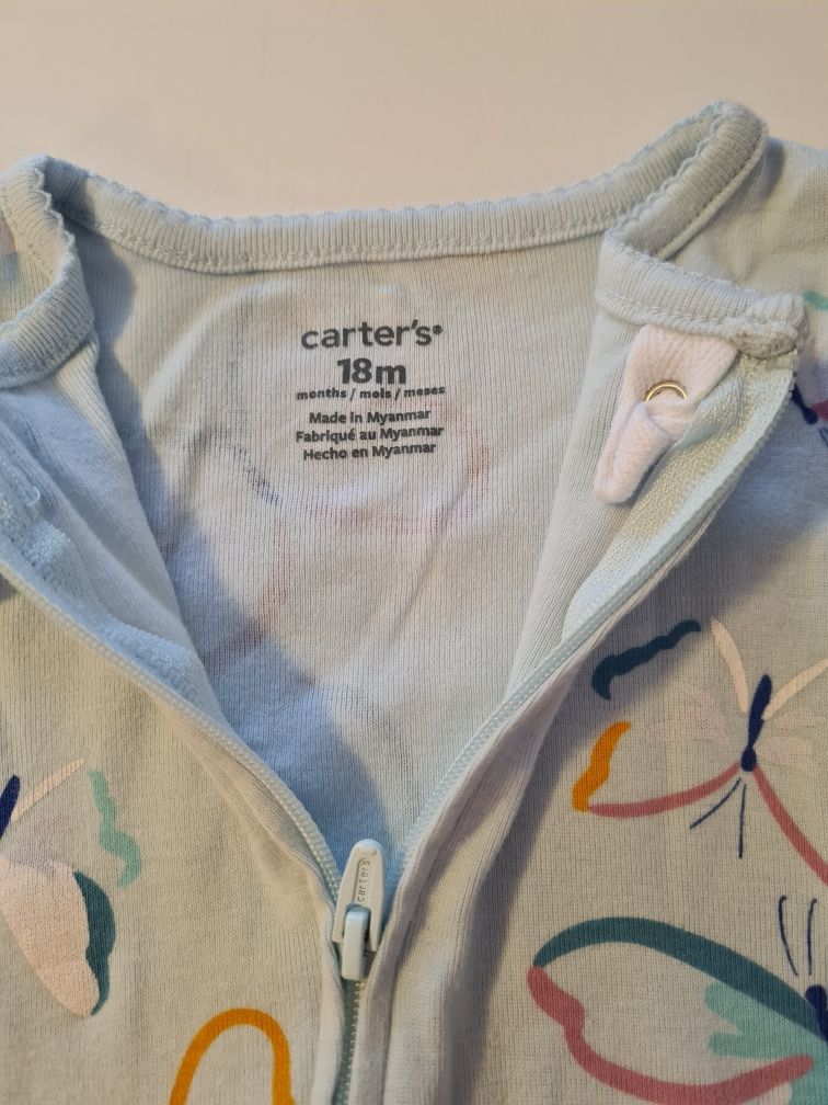 Pajac piżama na suwak Carter's 18 mc 2 sztuki