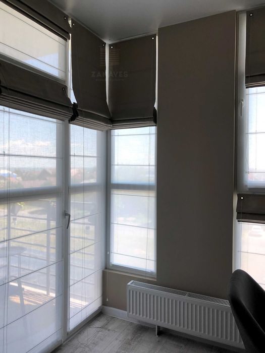 Рулонные шторы на окна. Тканевые ролеты, день ночь. Жалюзи из ткани