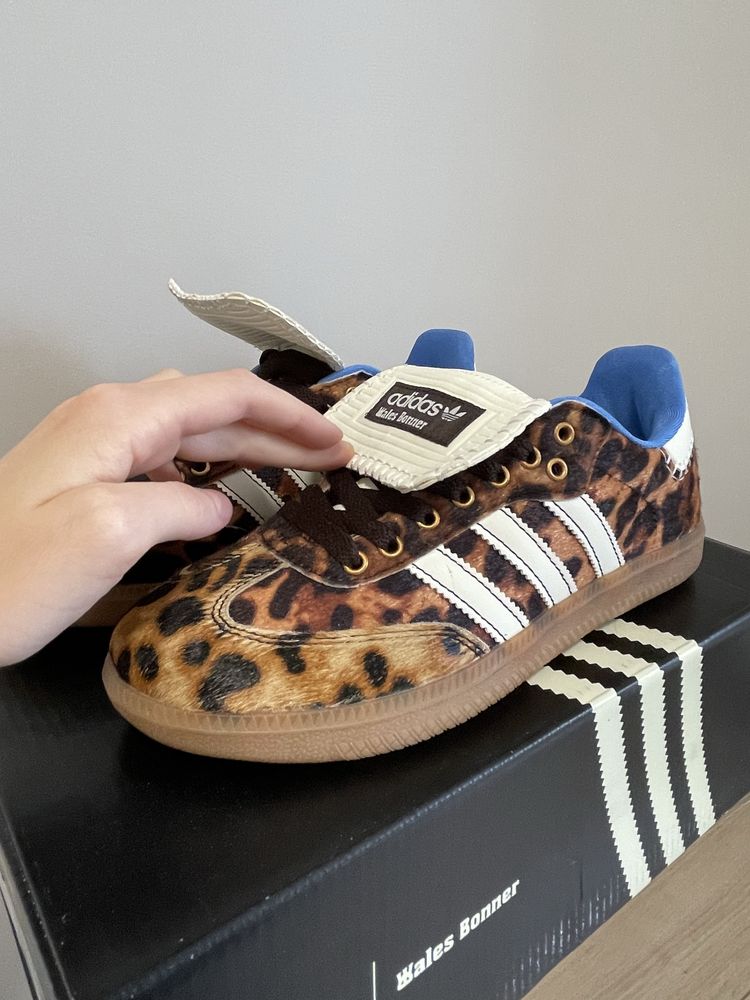 Жіночі Кросівки Adidas Samba x Wales Bonner Leopard Brown