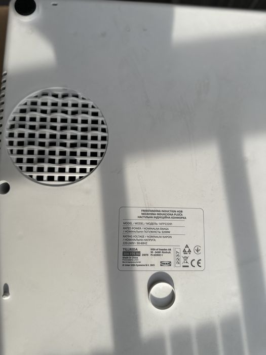 Prznośna płyta indukcyjna TILLREDA 2 strefowa
