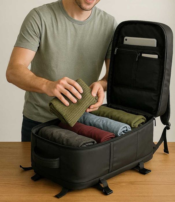 Wytrzymały Plecak Ryanair WizzAir 40x20x25 Bagaż Podręczny Kabinowy