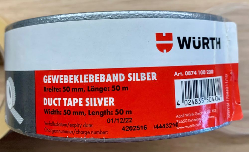 WURTH Taśma klejąca z tkaniny