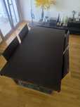 Conjunto de mesa sala + 4 cadeiras