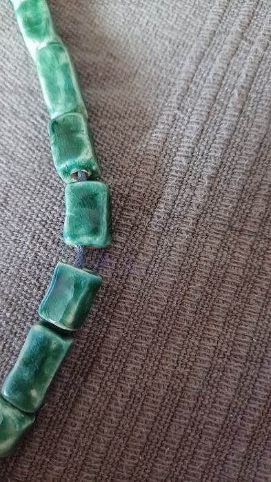 Korale,naszyjnik z ceramiki.Handmade