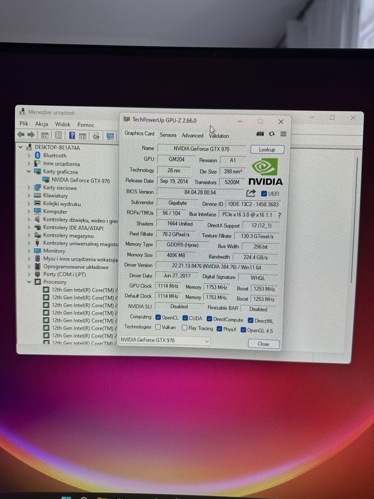 Karta graficzna gtx 970 4gb