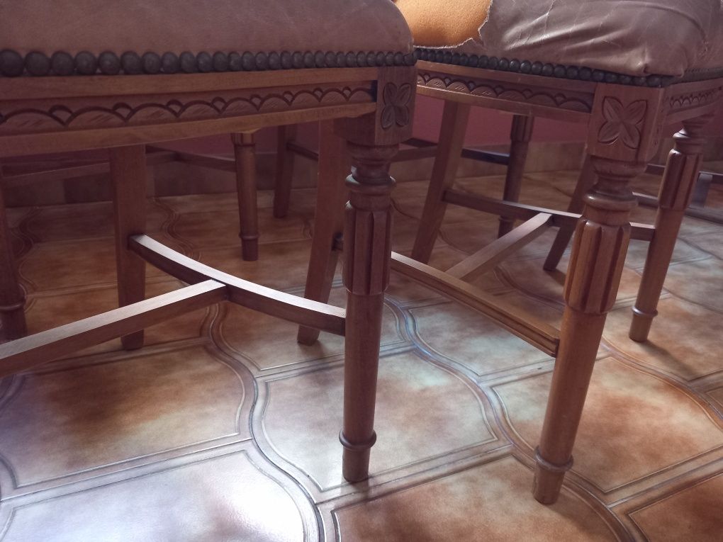 6 cadeiras madeira