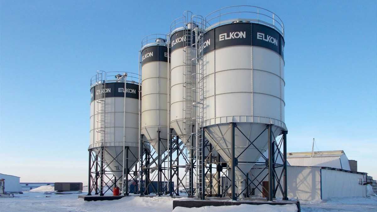 Modułowy Silos na cement o pojemności 75 ton (55 m³) + dostawą