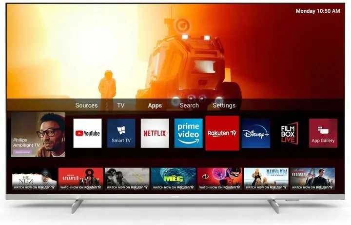 Smart TV LED 4K 55 Philips 55PUS7556 Dolby Vision Dolby Atmos DVB-T2
