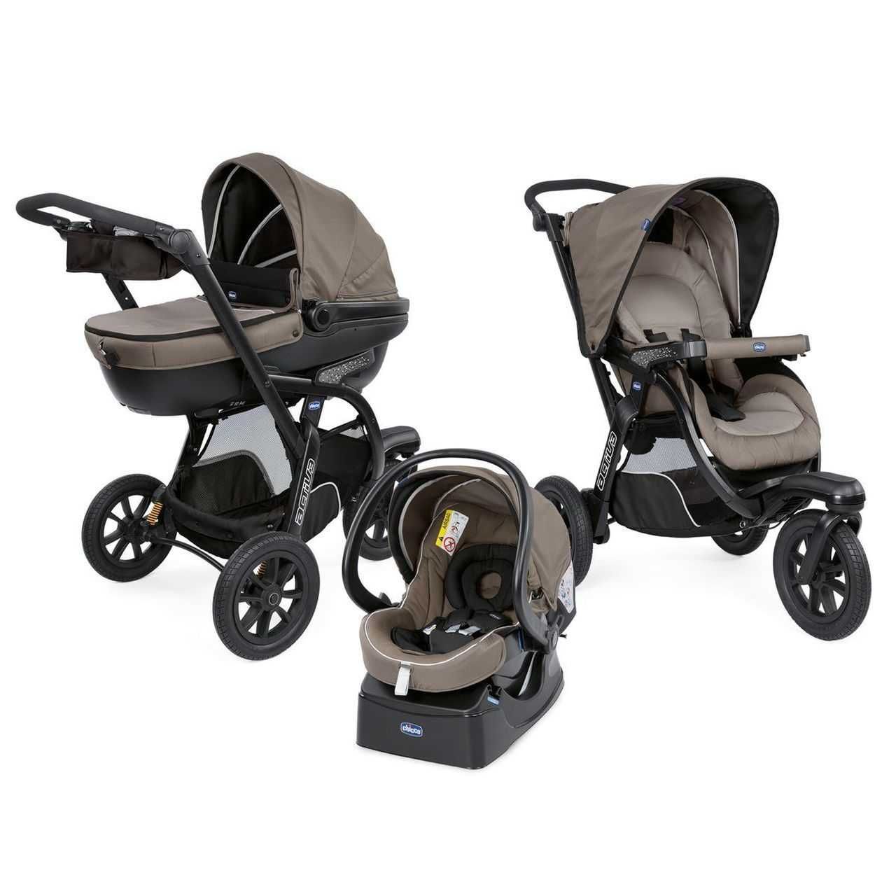 Conjunto Chicco Trio Active 3 c/ isofix usado mas como novo