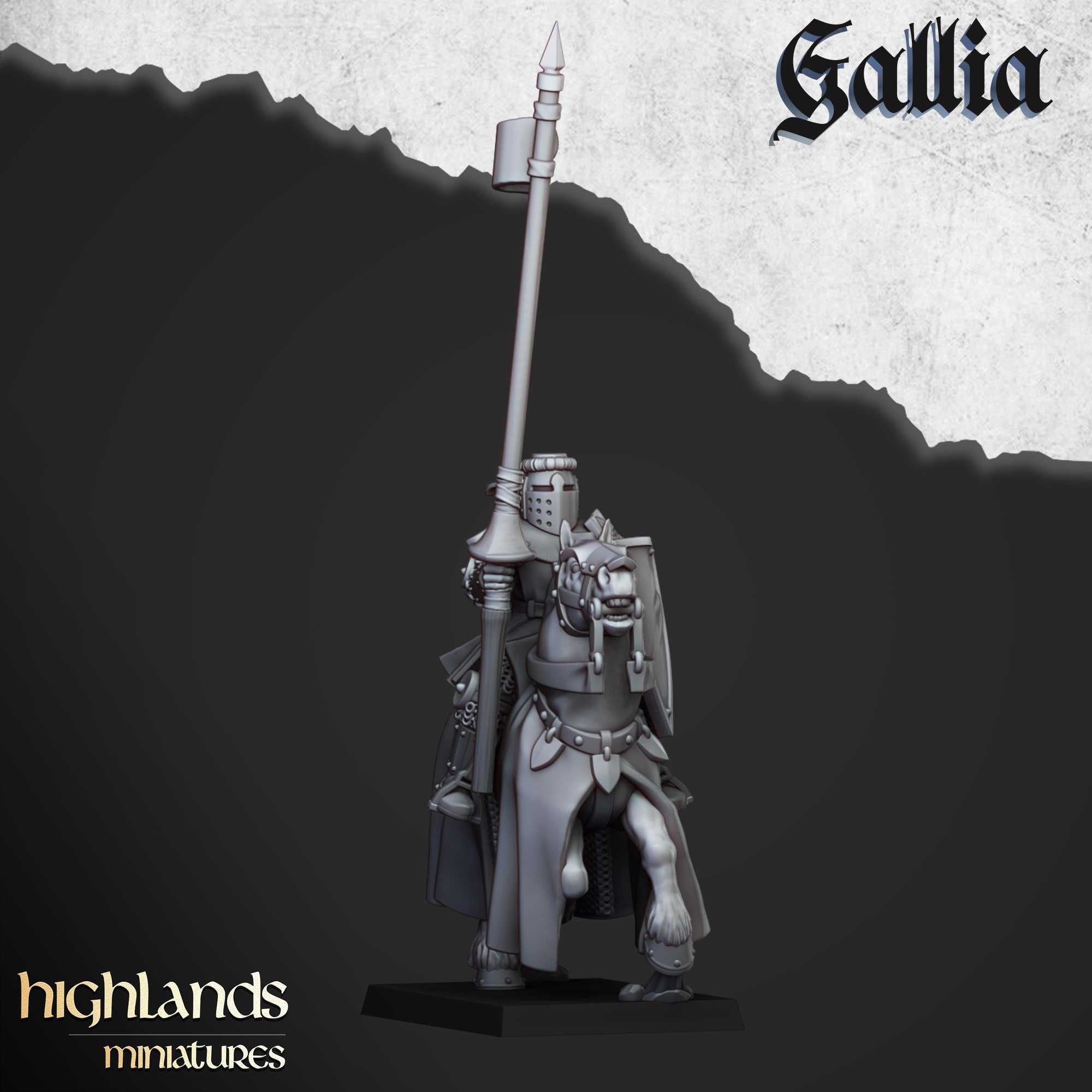 Young Knights of Gallia - WFB ToW AoS - Highlands Miniatures x5