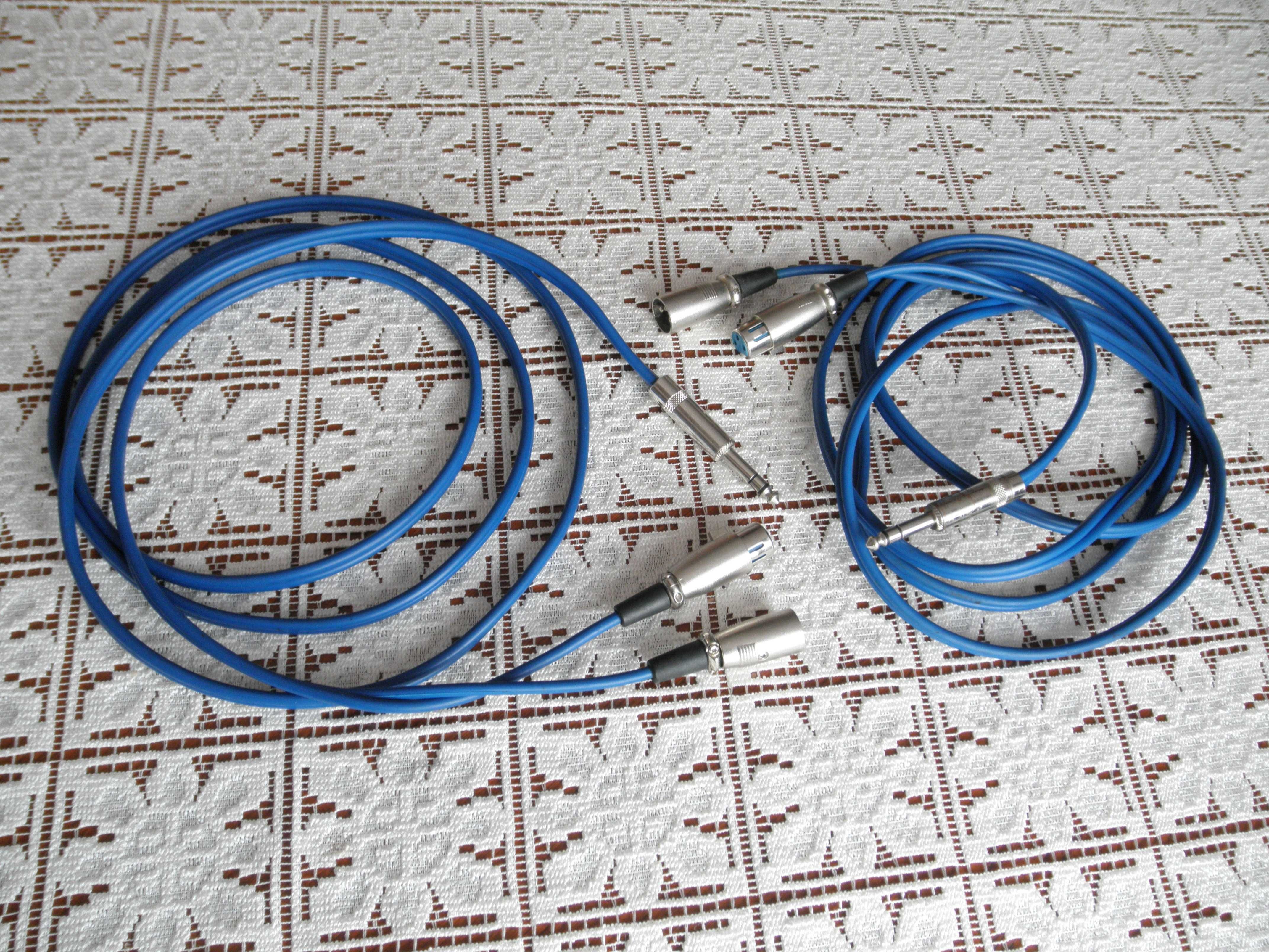 Kabel 2x XLR Żeński i Męski  - JACK 6.3 mm NEUTRIC . Przewód inserct.