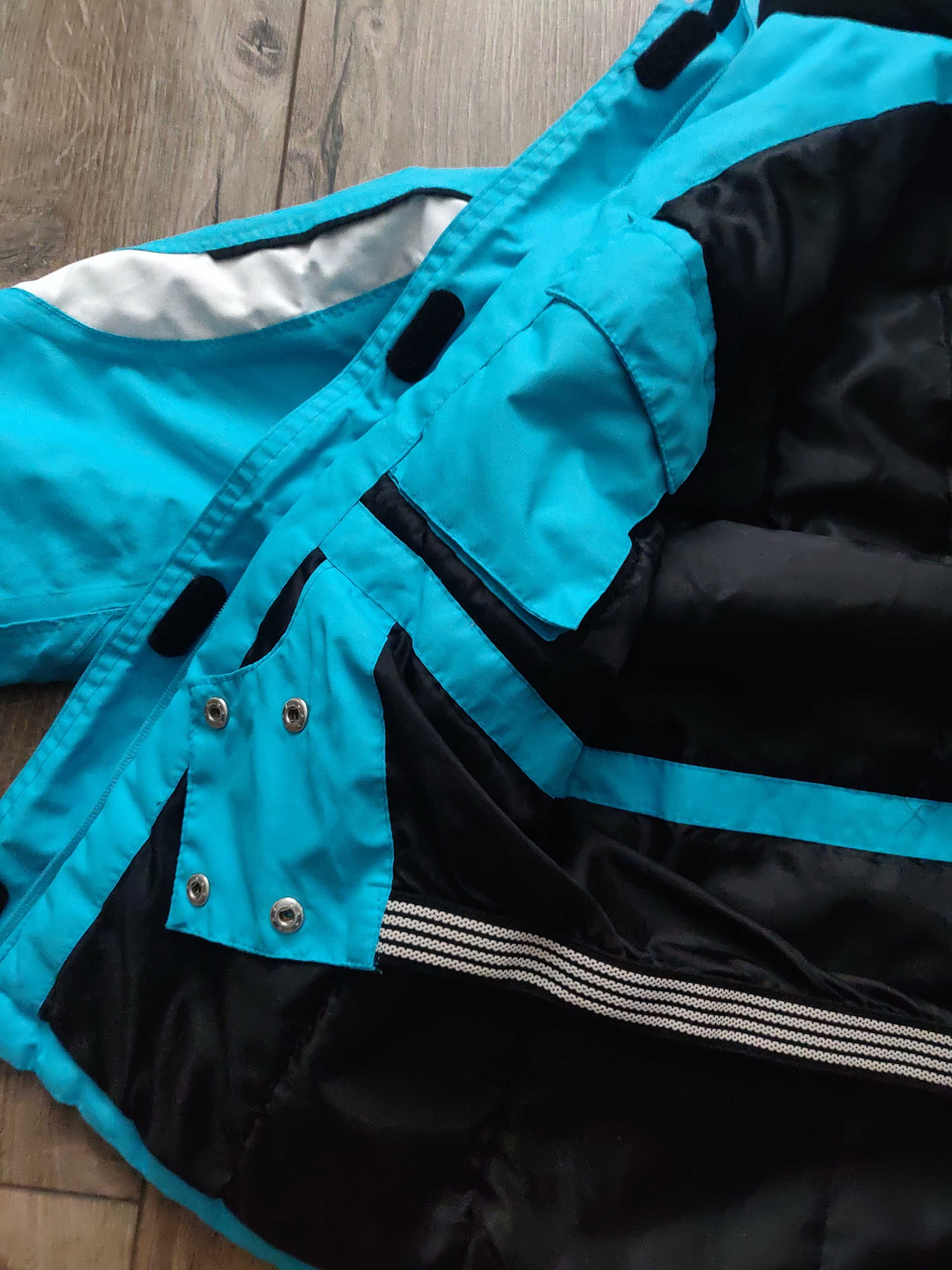 Водонепроницаемая лыжная куртка Carverace 146-152 см. бирюзовая