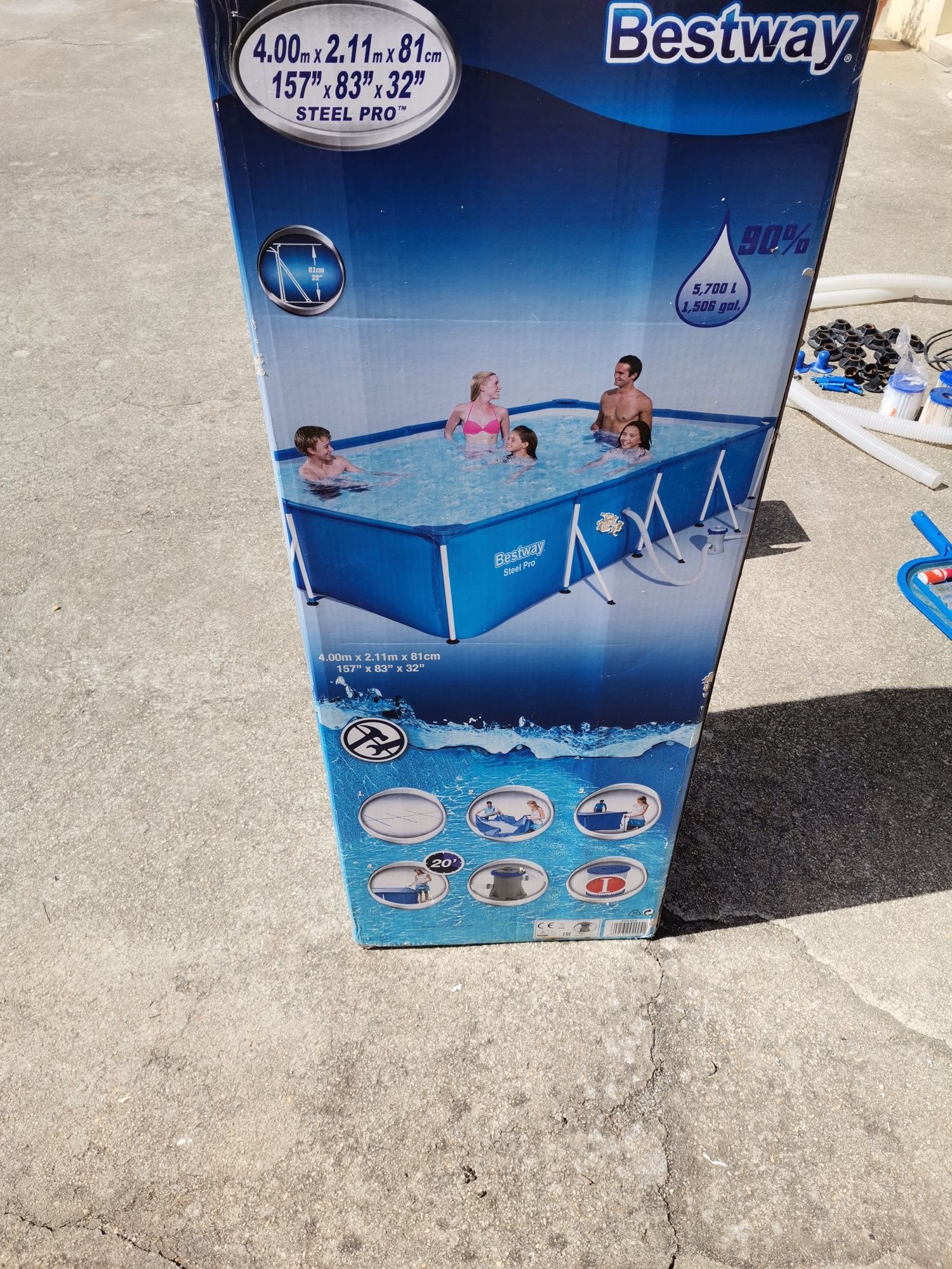 Piscina bestway.