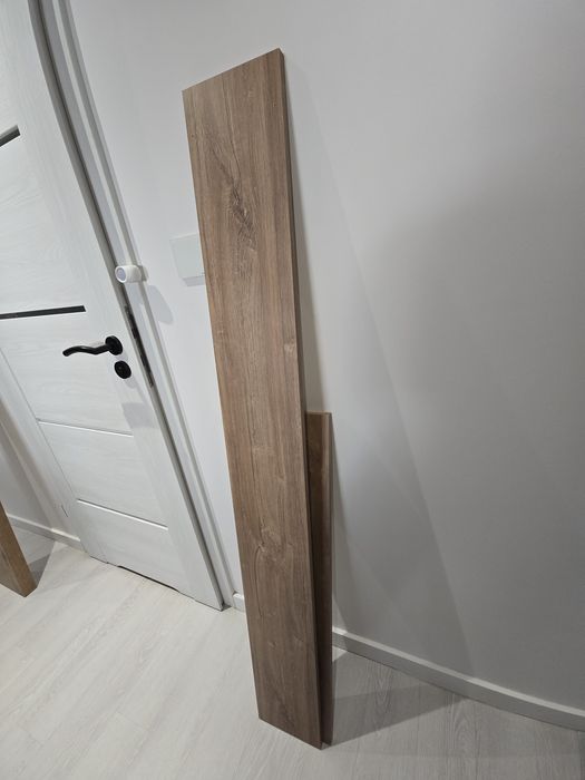 Gruby drewniany blat barowy / blat na wyspę - dąb, stan bardzo dobry