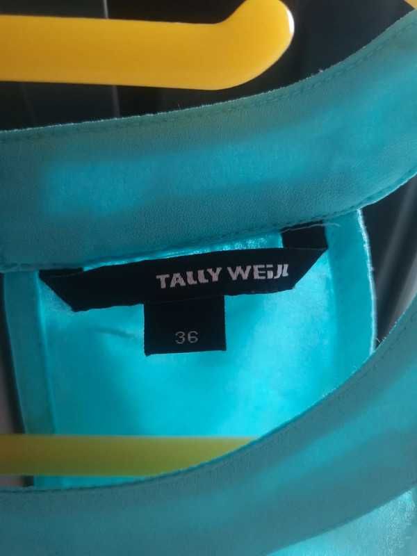 Tally Weijl niebieski turkusowy top crop top r. 36/S