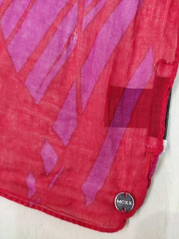 Mexx большой красный тонкий палантин, шарф, 100% коттон