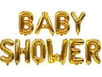 Napis Z Balonów 40Cm Baby Shower Dekoracja Na Przyjęcie Bociankowe