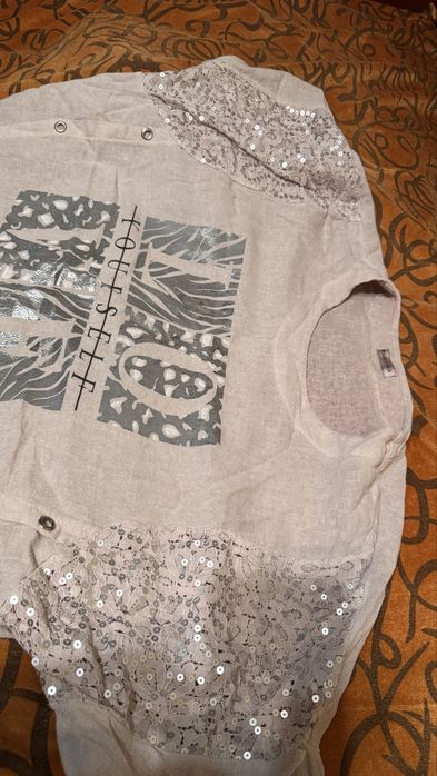 Блуза натуральна (льон+бавовна) XXL