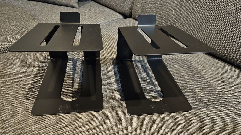 2x stojaki standy podstawki statywy aluminiowe pod głośniki kolumny