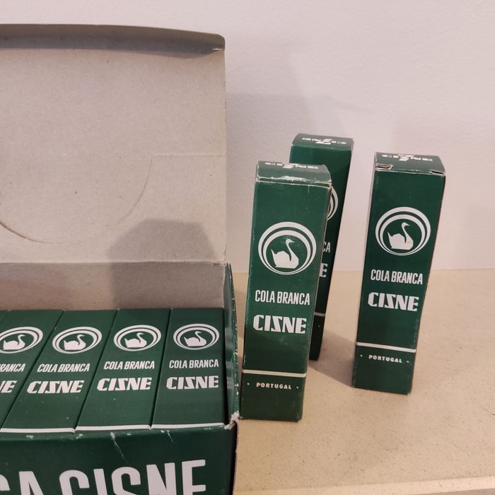 Conjunto antigo de cola branca "Cisne 7" 12 unidades