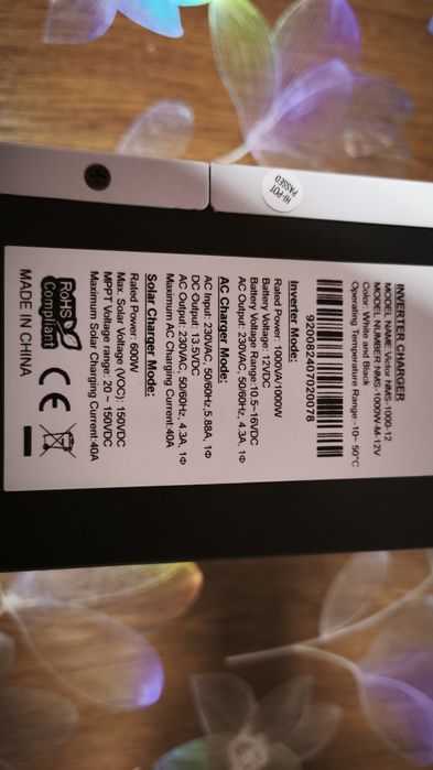 Инвертор гибрид 12В - 220В 1000W/2000W max Новый.