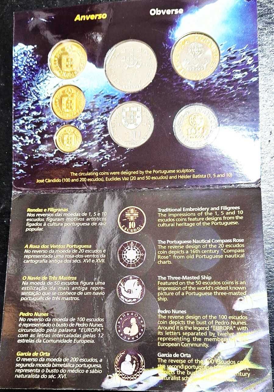 Moedas BNC emissão comemorativa da Expo 98 - 8 moedas