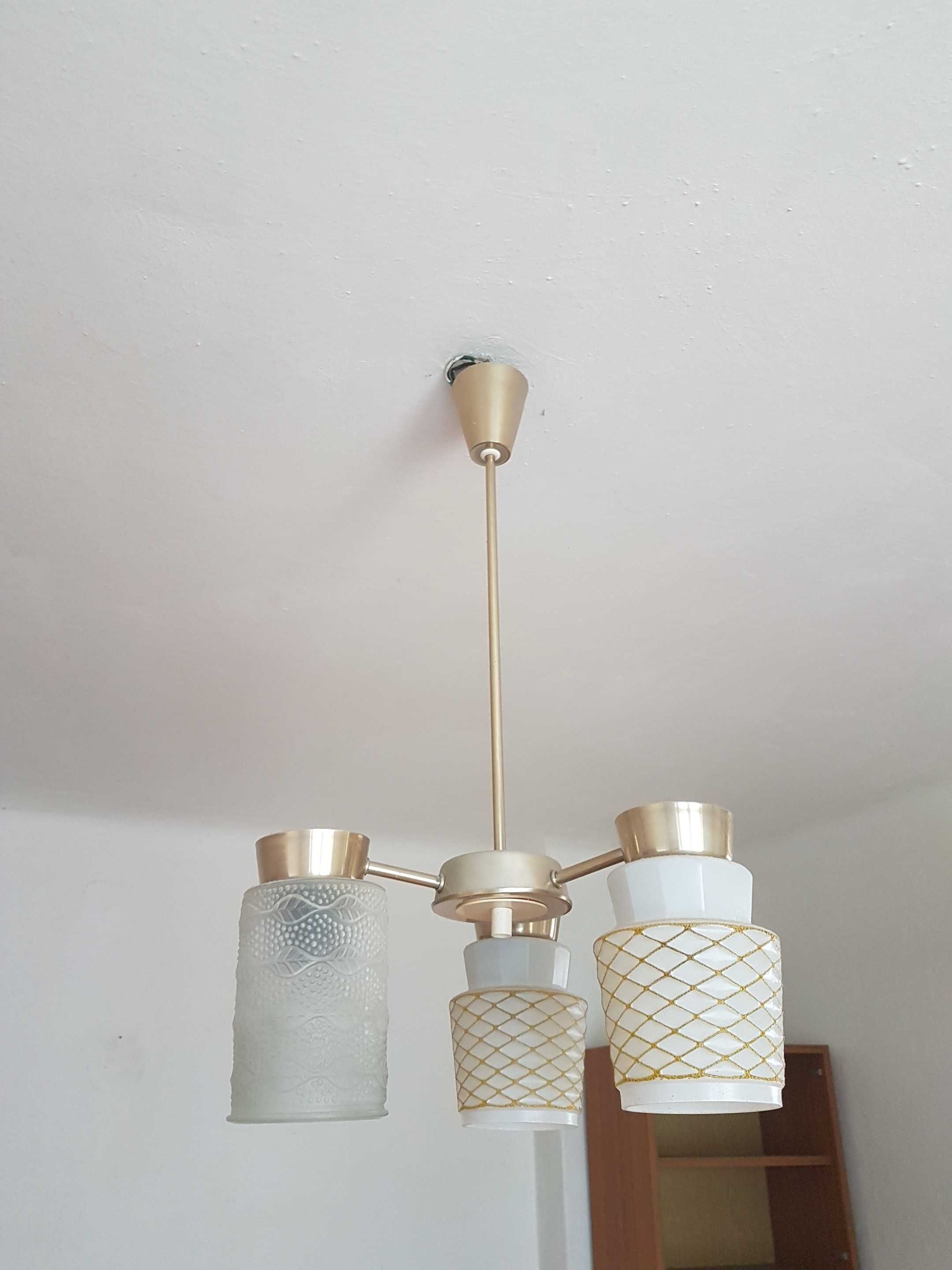 Żyrandol lampa prl