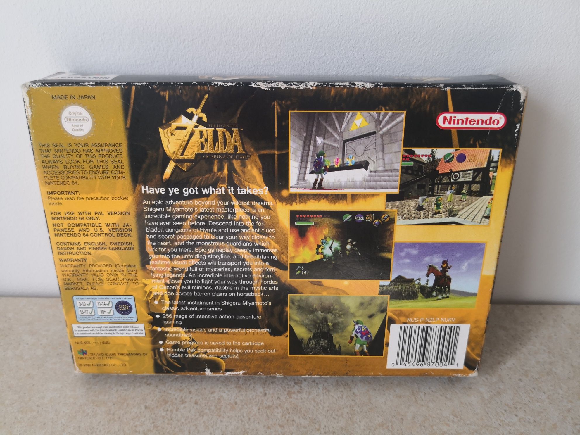 The Legend of Zelda Ocarina of Time Nintendo 64 N64 gra komplet