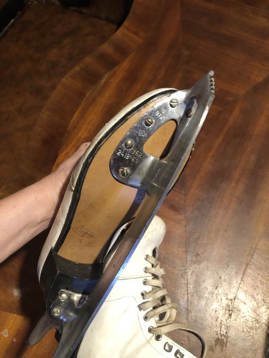 Коньки, ковзани советские кожаные, 37 р