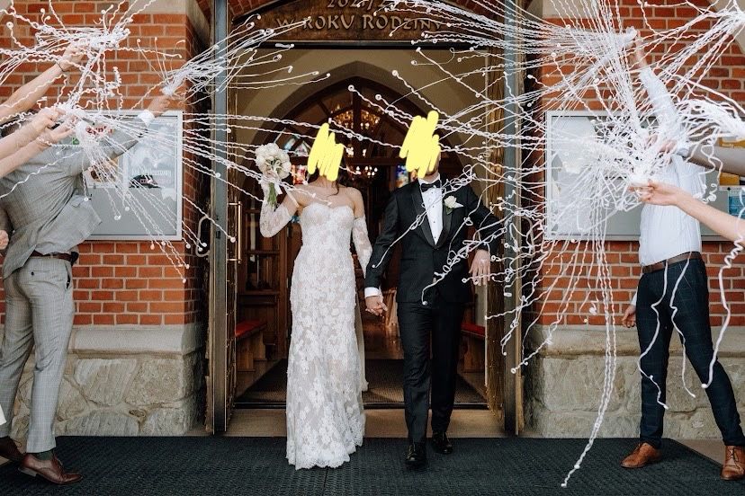 Suknia ślubna rybka