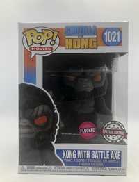 Funko Pop Godzilla vs. Kong 1021 Kong with Battle Axe (flocked) #1