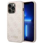 Etui Guess 4G Metal Gold Logo Na Iphone 14 Pro Max - Różowe