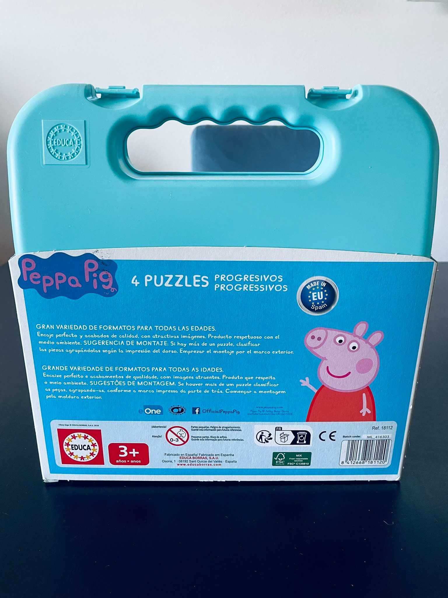 Malinha de puzzles Peppa Pig