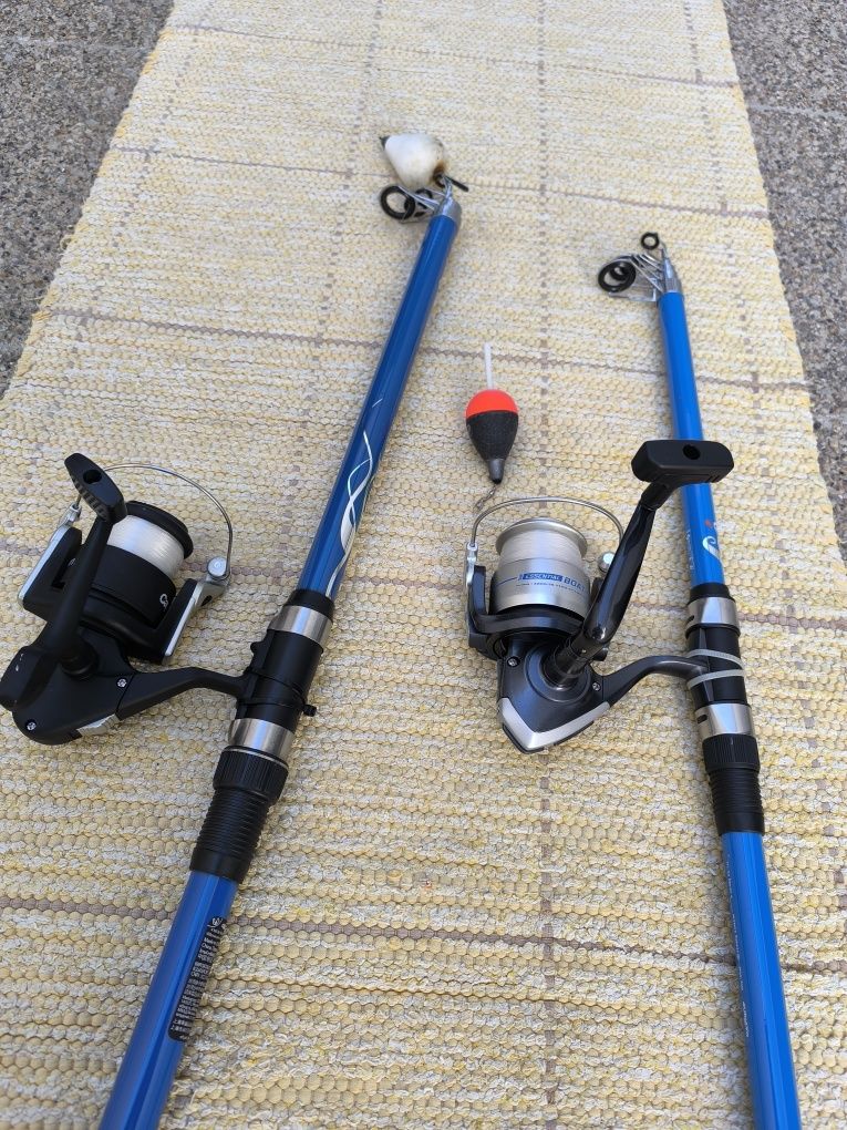 Canas de pesca e carretos