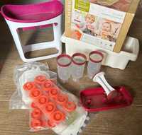 Squeeze Station Infantino + Bolsas + Bimby Baby Box + Caixa p/ stock