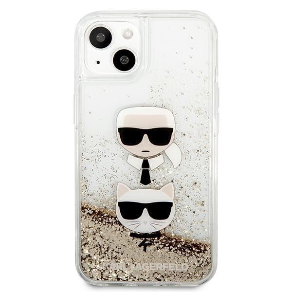Etui Karl Lagerfeld Liquid Glitter dla iPhone 13 Mini 5,4" Złoty/Gold