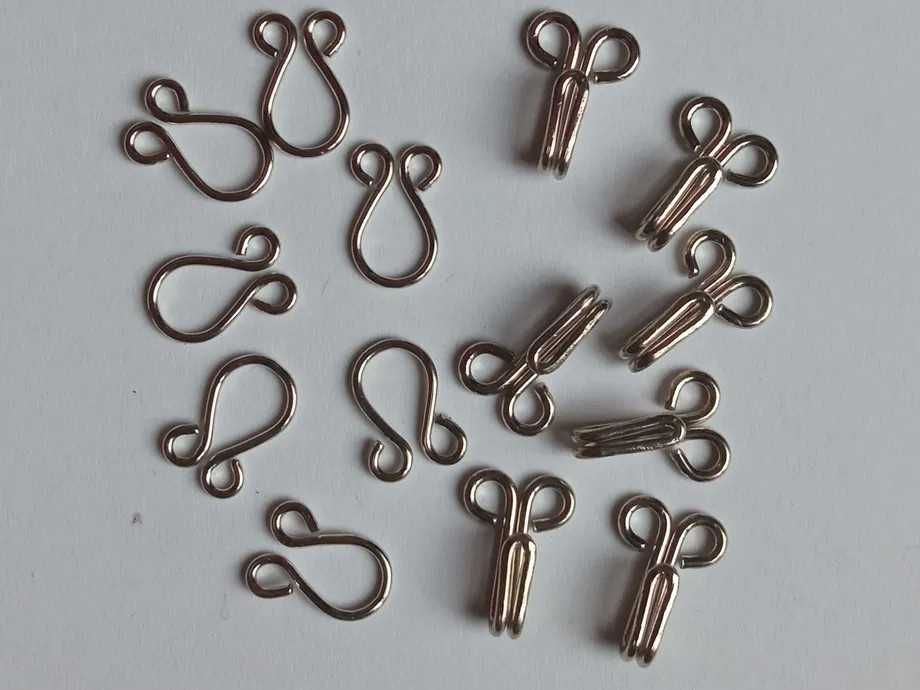 Haftki 13 + 12 mm zapięcia do przyszycia Koh-I-Noor 8 par 16 szt