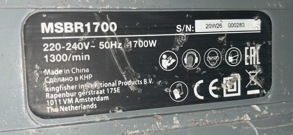 Młot udarowy do kucia wyburzeniowy 1700W - MACALLISTER MSBR 1700