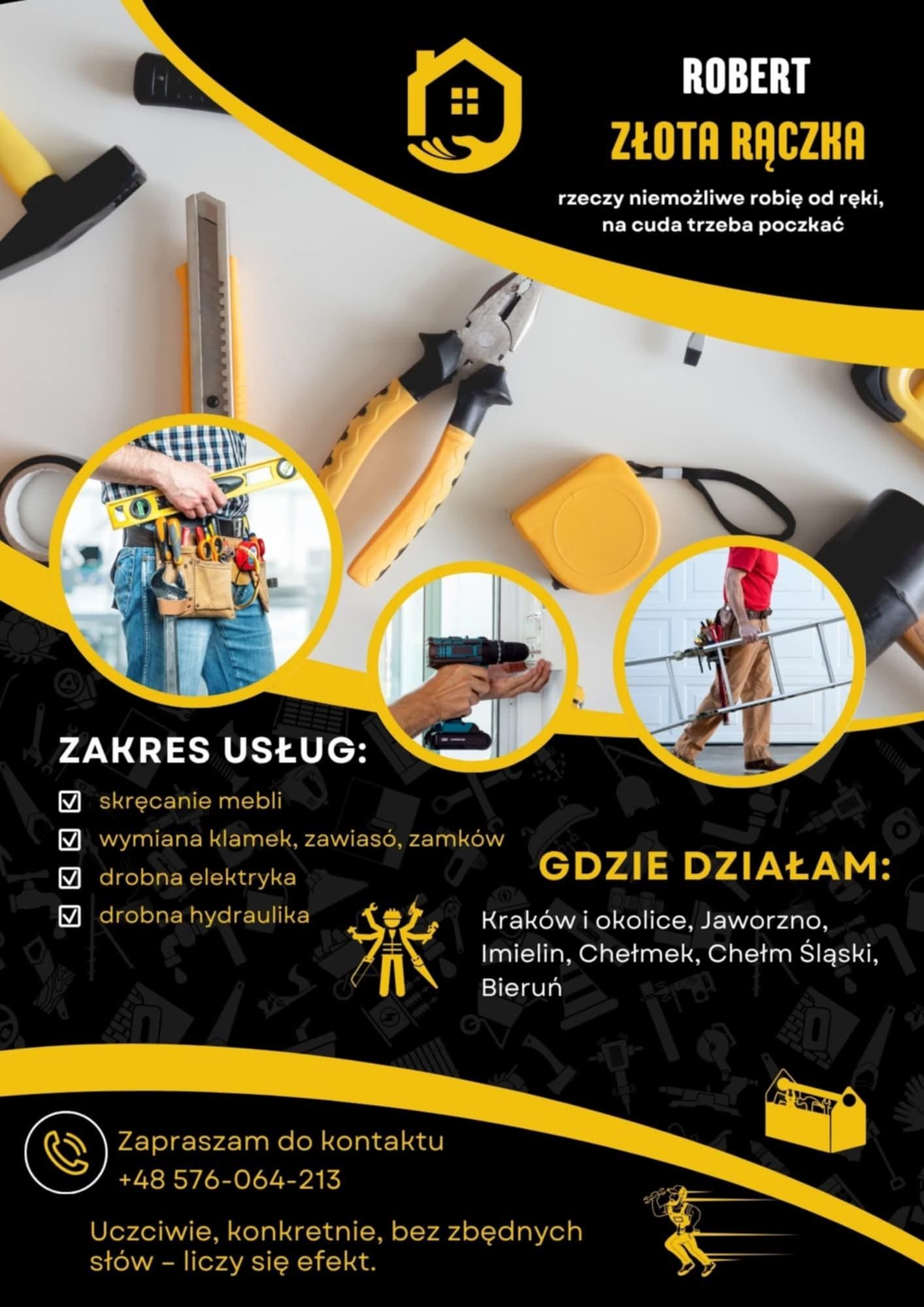 Złota rączka naprawy usługi drobne usterki