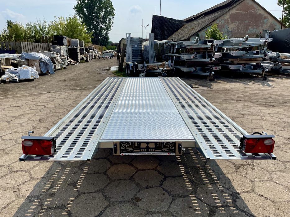 Przyczepa uchylna laweta LORRIES 3000kg LED PLI30 4,5 ALU mocna
