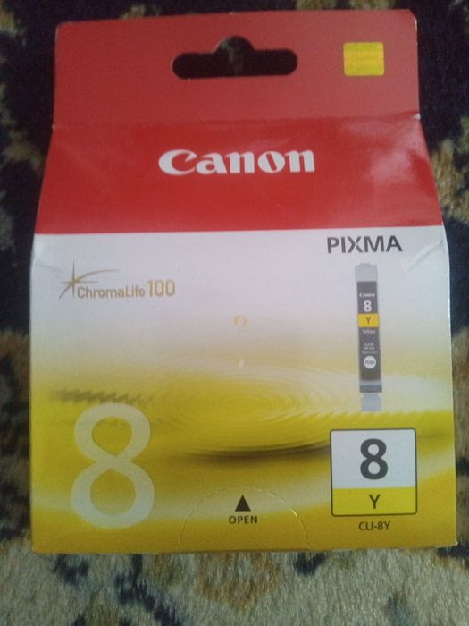 Tusz żółty Canon CLI8BK orginał