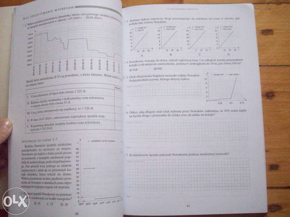 Używany Zbiór zadań dla uczniów gimnazjum matematyka Zofia Kujawa