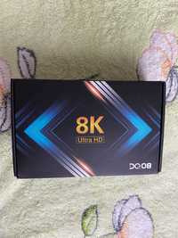 8K Ultra HD 4 GB 64 GB, приставка ТВ бокс