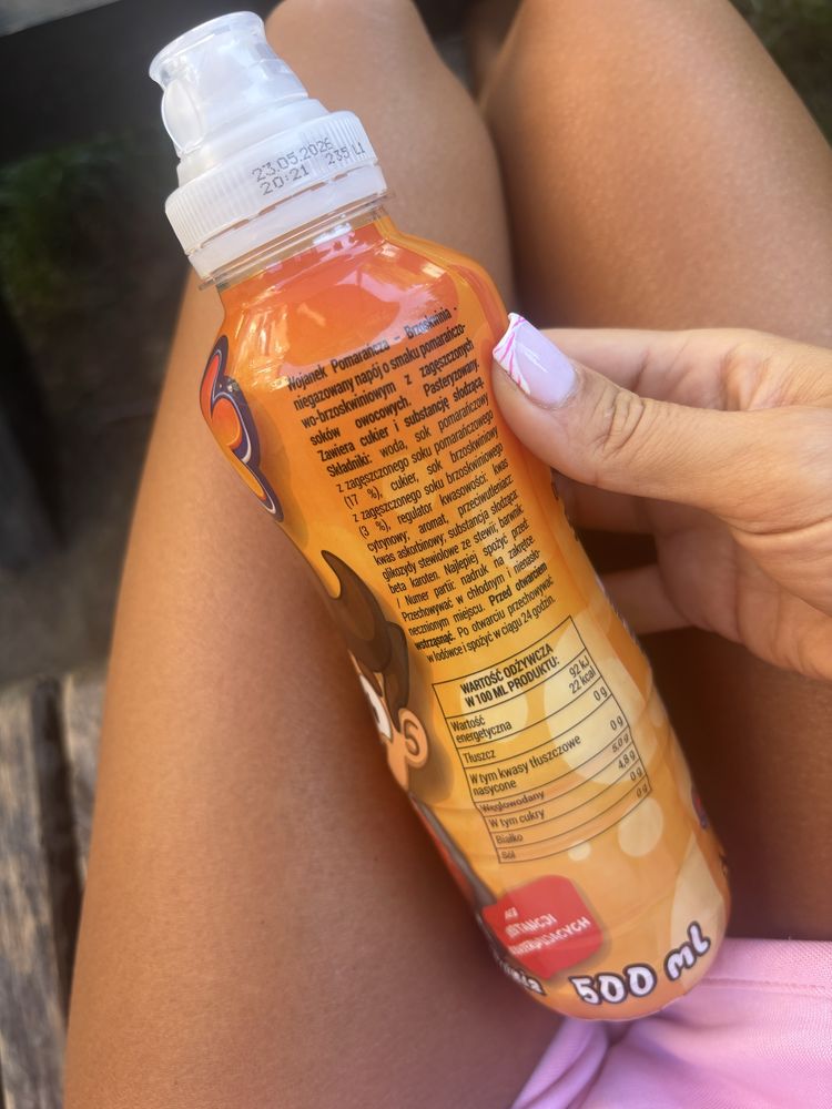 Napój o smaku pomarańczowo brzoskwiniowym Wojanek