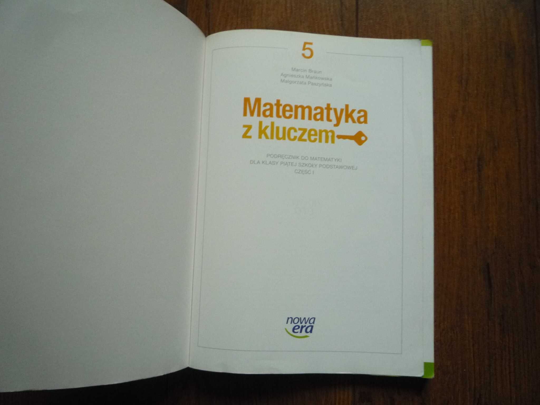 Podręcznik Matematyka z kluczem Klasa 5 część 1 i 2 Nowa Era Jak nowe
